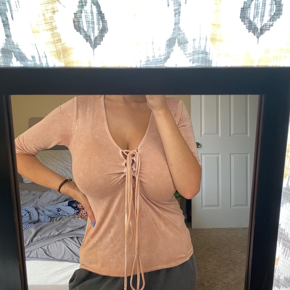 Rustic pink shirt